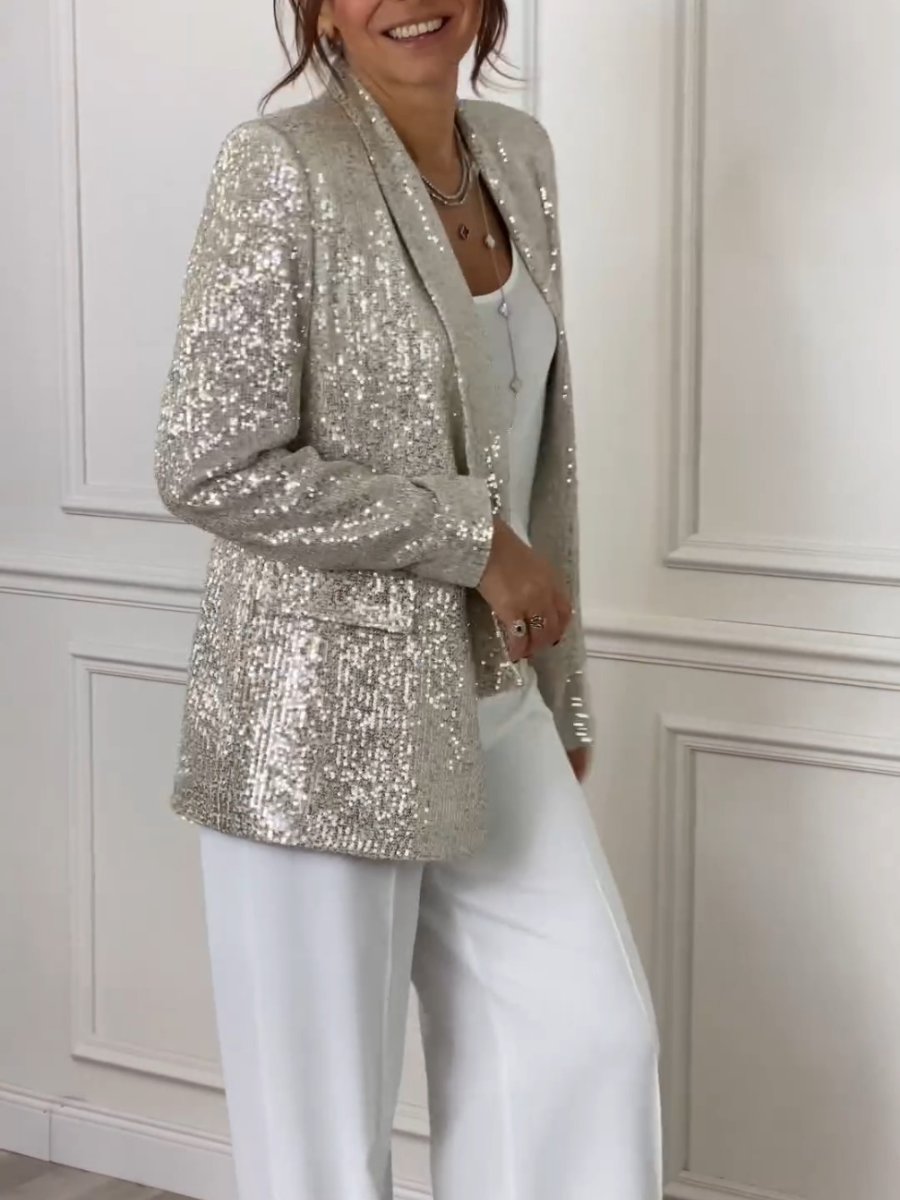 Break the Bank Sequin Blazer