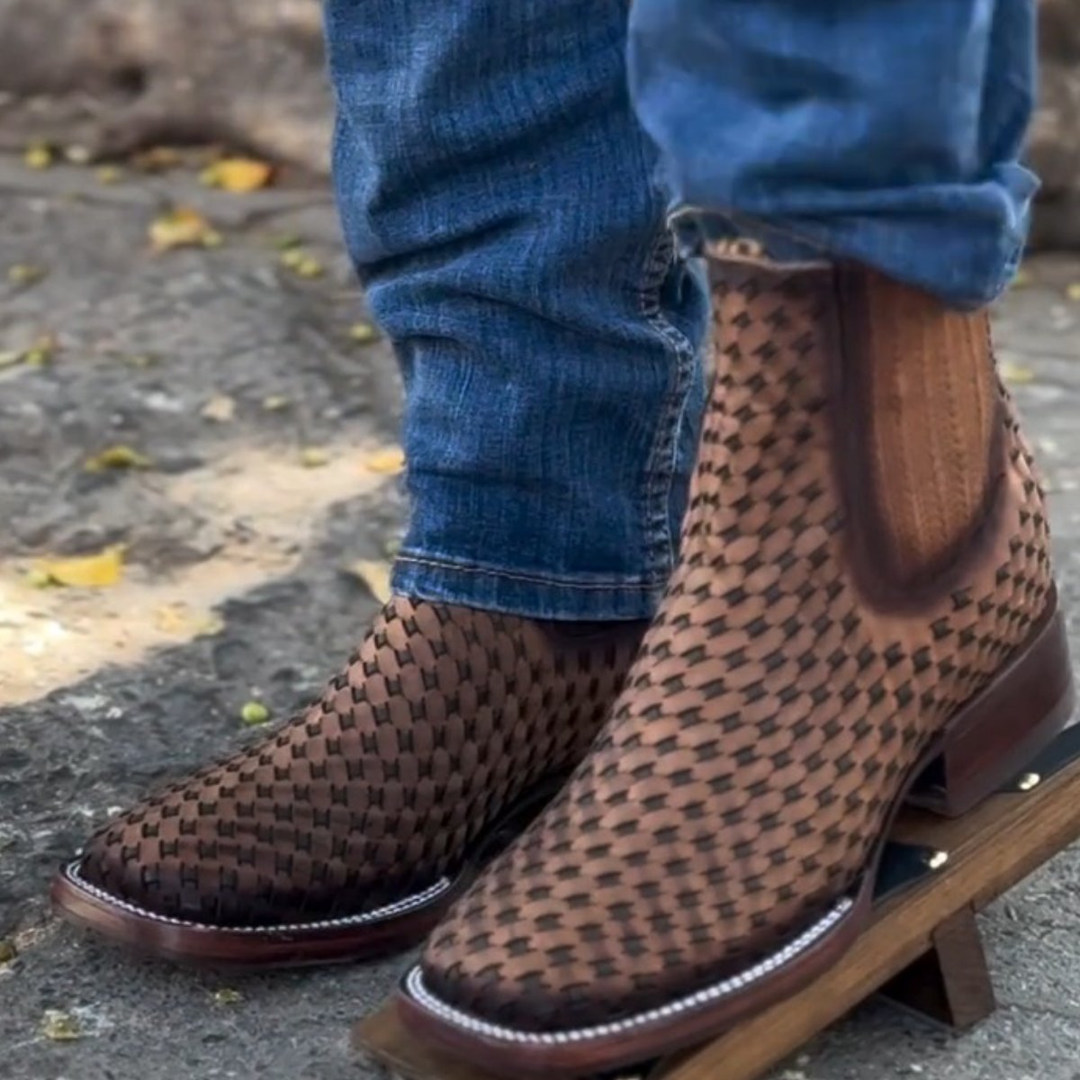 Men's Leather Square Chelsea Boots(Buy 2 Free Shipping🔥)