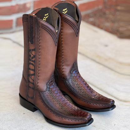 Men's Python Leather Cowboy Boots