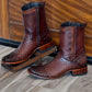 Men's Zipper Denim Boots