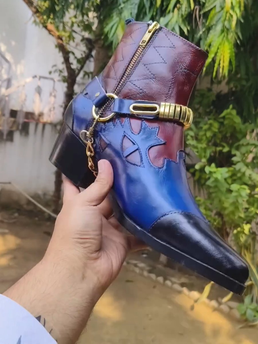 Men's Vintage Stitching Handmade Leather Boots