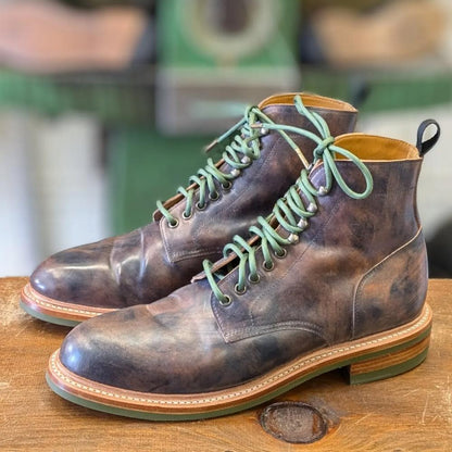 Blue Marbled Shell Cordovan Boots