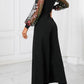 Flower Embroidered Elegant Jumpsuit