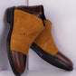 Men's Suede Zip-Up Boots