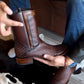 Men's Zipper Denim Boots