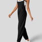 Adjustable Strap Button Multiple Pockets Jumpsuit