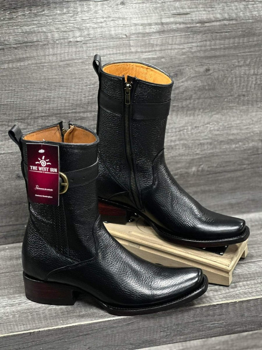 2024 New Men's Handmade Leather Cowboy Boots