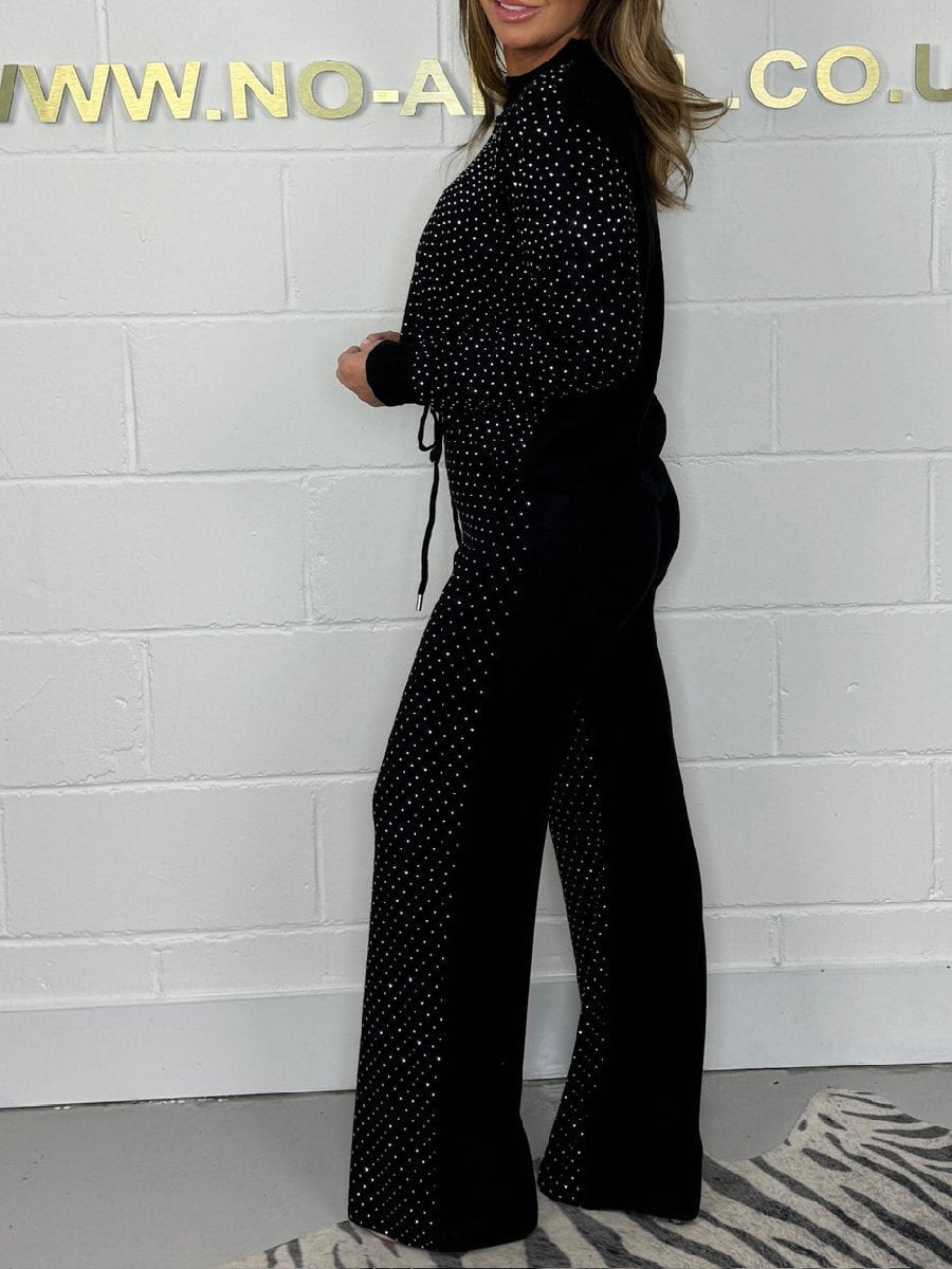 Soft Knit Studded Jumper & Trouser Set