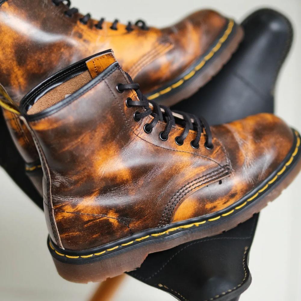 Men's Dyed Leather Boots