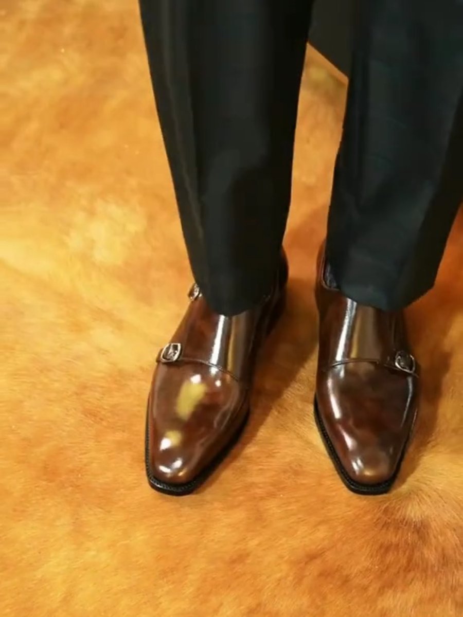 Gentleman Style Shiny Leather Shoes