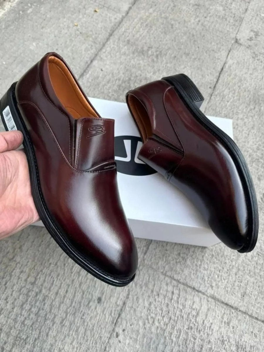 Men's Natural Leather Dress Shoes