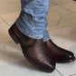 Men's Crocodile Leather Ankle Boots