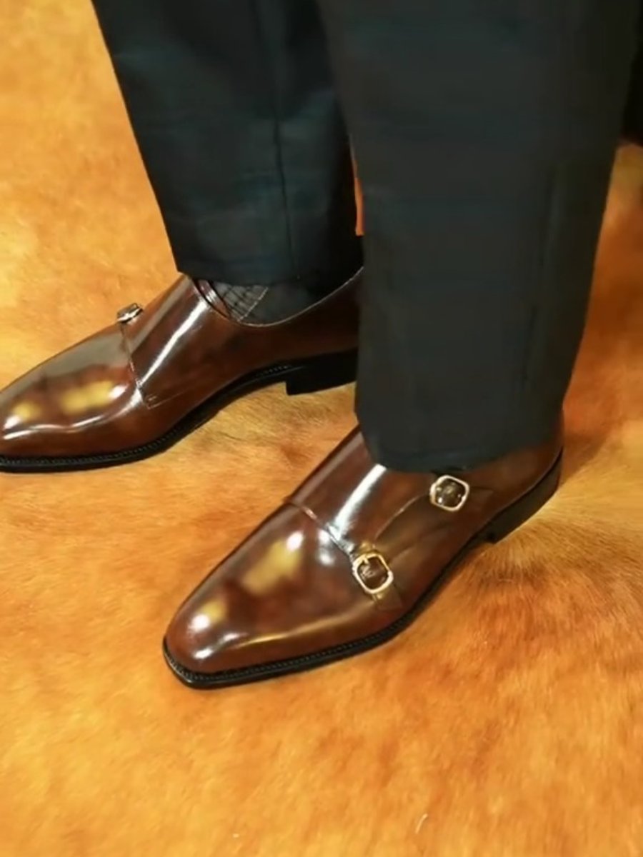 Gentleman Style Shiny Leather Shoes